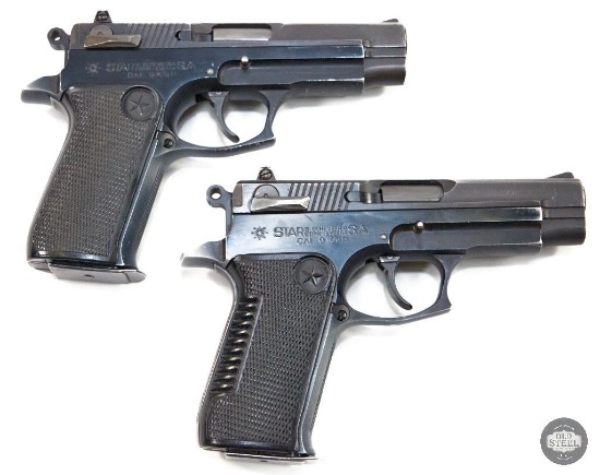 2 Star Model 28PK Police Trade Pistols Consecutive Serials Rare 9x19mm Recently Imported