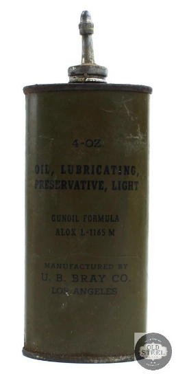 Vintage Cans of USGI Bore Cleaner and Gun Oil