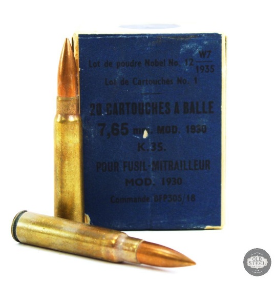Box of 7.65mm Model 1930 Ammunition