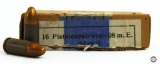 Box of German WWII Era 9mm Luger (16 Cartridges)
