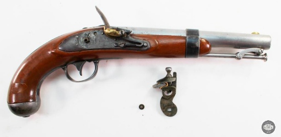 US Marked 1840 R.Johnson Flintlock Pistol - .58 cal - Antique