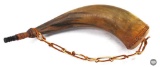 Vintage Powder Horn w/ Carvings