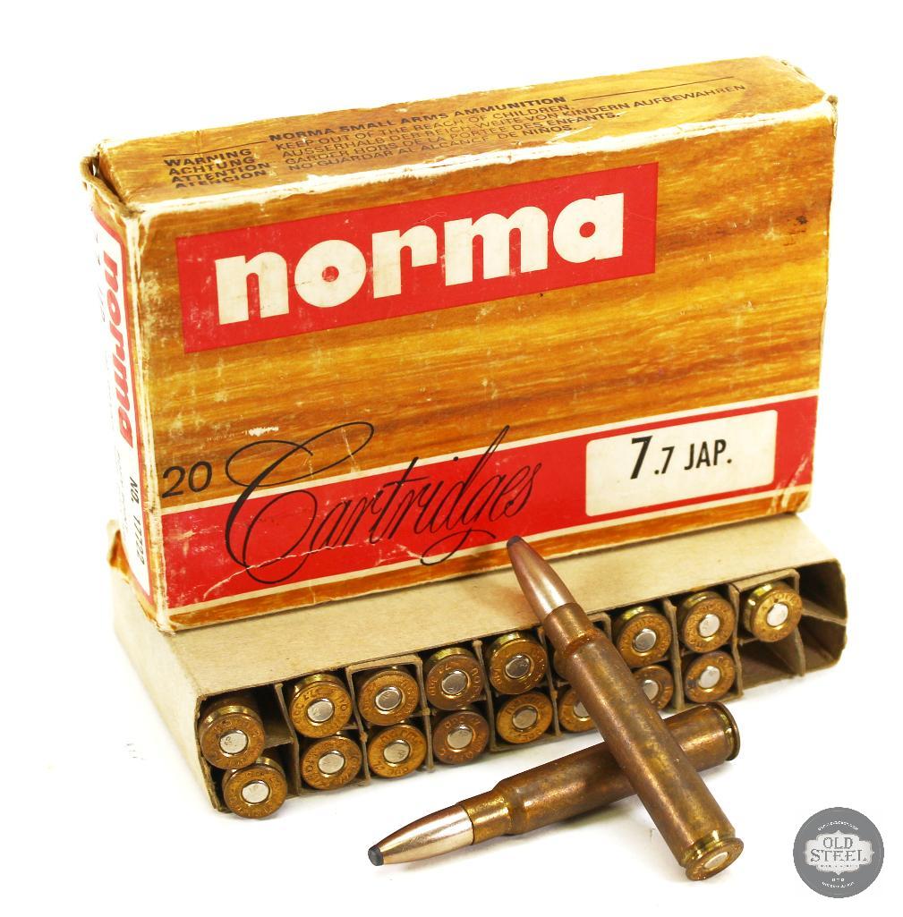 Partial Box of Norma 7.7x58 Arisaka Ammo - 19 | Proxibid
