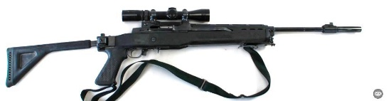 Ruger Mini 14 - Mfg. 1979 - .223 Remington - w/ Choate Tool Corp. Folding Stock & 3-9x Burris Scope