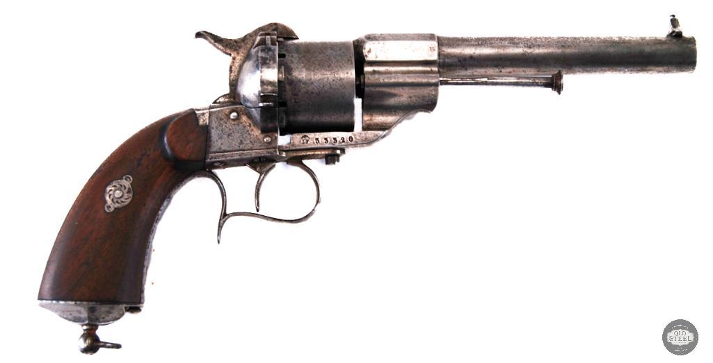 Lefaucheux M1854 12mm Pinfire Revolver - Antique | Proxibid