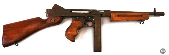 M1 Thompson Sub Machine Prop Gun Dummy - Wood