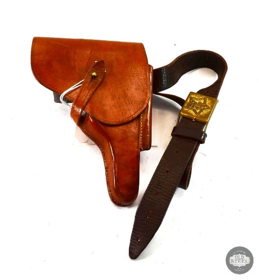 Leather TT-30 Tokarev Pistol Holster and Belt