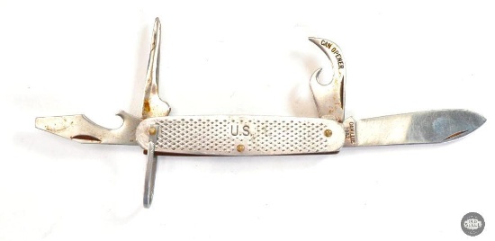US Military Multi Tooled Folding Knife - Camillus 1982