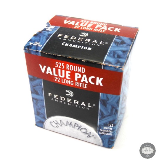 Large Box Federal Champion .22LR 36gr CPHP - 525 Rounds