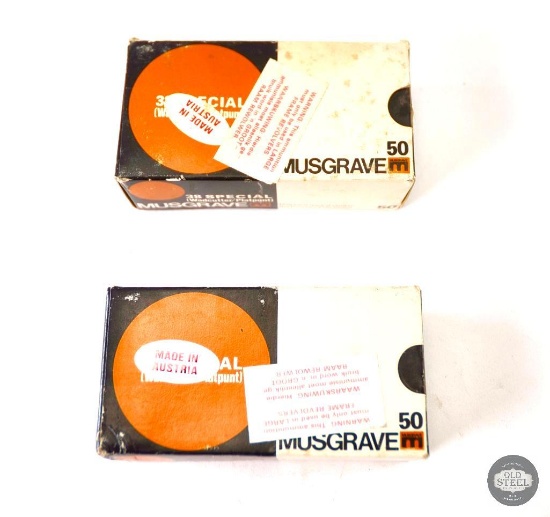 2 Boxes Musgrave .38 Special Ammunition - 100 Rounds