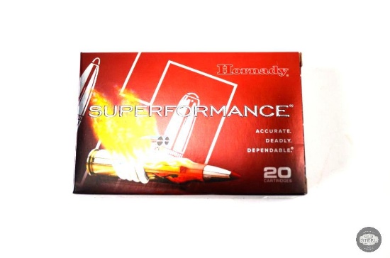 Box of Hornady Superformance 25-06 REM 117gr SST Ammunition - 20 Total Cartridges