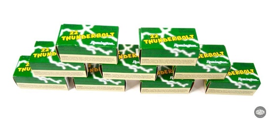 9 Boxes Remington Thunderbolt .22LR - 450 Total Rounds