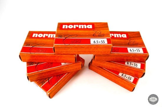 7 Boxes Norma 6.5x55mm Unprimed Brass - 140 Total Casings