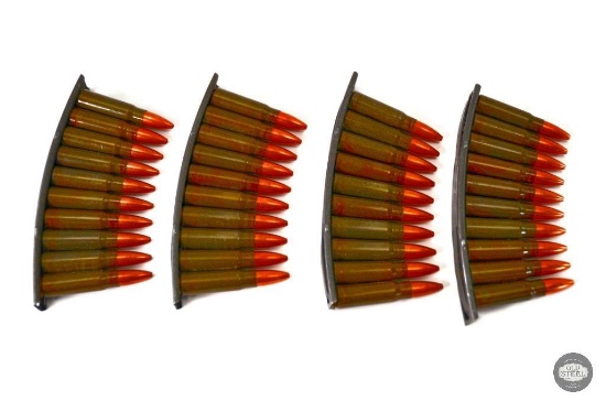 40 Rounds 7.62x39mm - JHP - On Stripper Clips