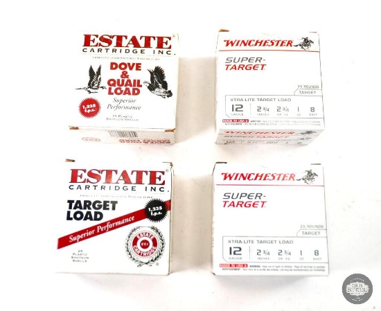 4 Boxes 12GA Shells - 50 Shells Winchester - 50 Shells Estate Cartridge