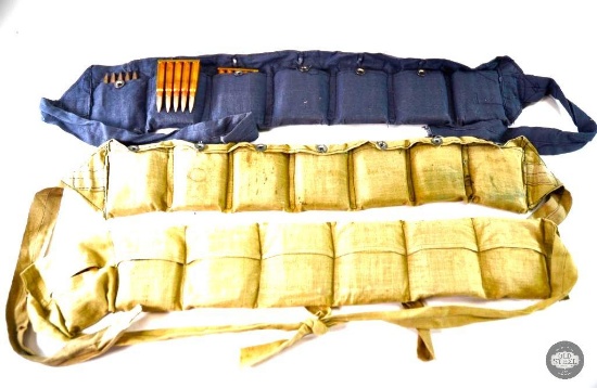 3 Bandoliers Turkish 8mm Mauser Ammunition - 210 Rounds