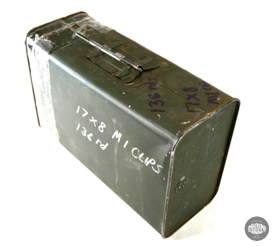 Opened Spam Can - 17 Clips 30-06 SPRG - 136 Rounds