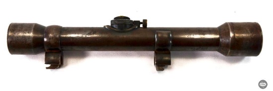 WWI WWII - Carl Zeiss, Jena - German Zielvier 4x81 Sniper Scope - Mounts Included