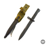South African UZI S1 Knife Bayonet with Scabbard and Frog
