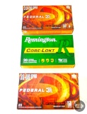 3 Boxes .30-06 Springfield - Remington - Federal