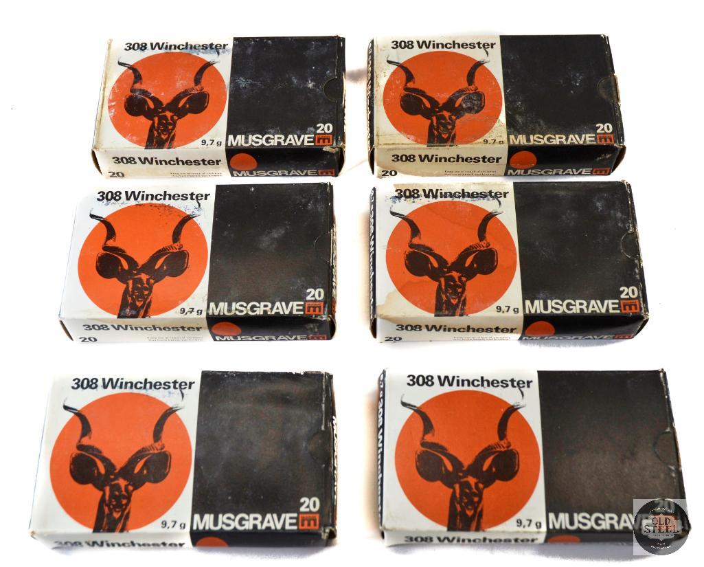 120 Rounds of Musgrave .308 Winchester Ammunition Proxibid