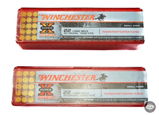 100 Round Box - Winchester Super X Power-Point Copper Plated Hollow Point - .22 LR - X22LRPP1