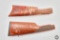2 Straight Grip Rifle Stocks