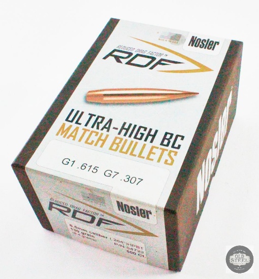 500 Nosler 6.5mm 130gr HPBT Bullets