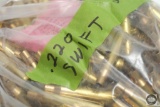 250 Unprimed Brass Casings - 220 Swift