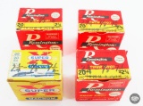 4 Boxes 20 GA Reloaded Shotshells - 2 1/4 - 7/8 - 7 1/2 - 2 3/4inch