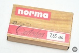 20 Rounds Norma 7.65 Argentine 150gr Soft Point Ammunition