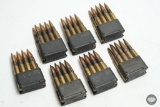 7 Loaded En Bloc Clips .30-06 Springfield Ammunition