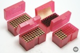 4 Midway Cartridge Boxes with Spent Brass - 7mm Rem Mag - 220 Swift