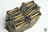 120 Rounds .30 Carbine on Clips in Cloth Bandoleer