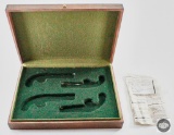 Vintage Felt Lined Wooden Derringer Display Case