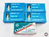 98 Rounds 7.62x39 Ammunition - PPU (Majority) - Norinco - Winchester