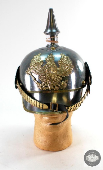 Reproduction German WWI Cuirassier Officer's Metal Pickelhaube