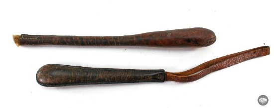 Pair of Antique Leather Blackjacks