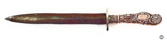 Silver Handled Dagger - 8 Inch Blade - MEL Monogram