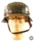 Refurbished WWII German M40 Helmet with Camouflage and Wire