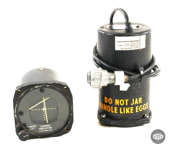 Aircraft Instrument Gauges - Course Indicator - Turn and Slip Indicator