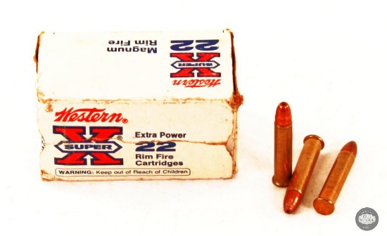 A Partial Box of .22WMR - 21 Rounds