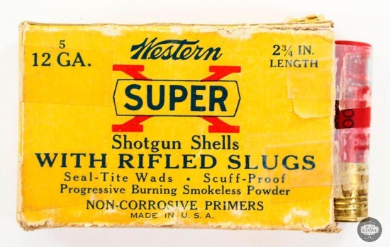 6 Paper Shells Vintage Western Super X 12GA 00 Buck 2 3/4inch Ammunition