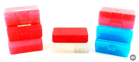 Midway/MTM/Berrys 50rd Cartridge Boxes for Small Pistol Cartridges - 8ct