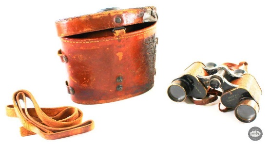 WWI US Army Binoculars and Carrying Case from Bausch & Lomb