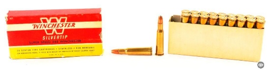 Vintage Box Winchester Super Speed Silvertip 348 WIN 150gr