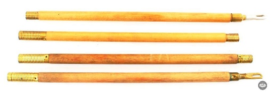 Four Wood Dowel Shotgun Cleaning Rods