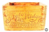 Peters Cartridge Company 12ga Loaded Shells Wooden Storage Box
