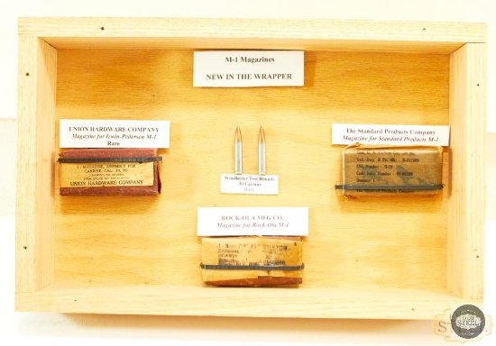 New in the Wrapper M1 Magazines and 2 Winchester Test Rounds (Rare)