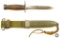 US M4 Bayonet w/ Flaming Bomb Markings from CASE - M8 Sheath from BM CO